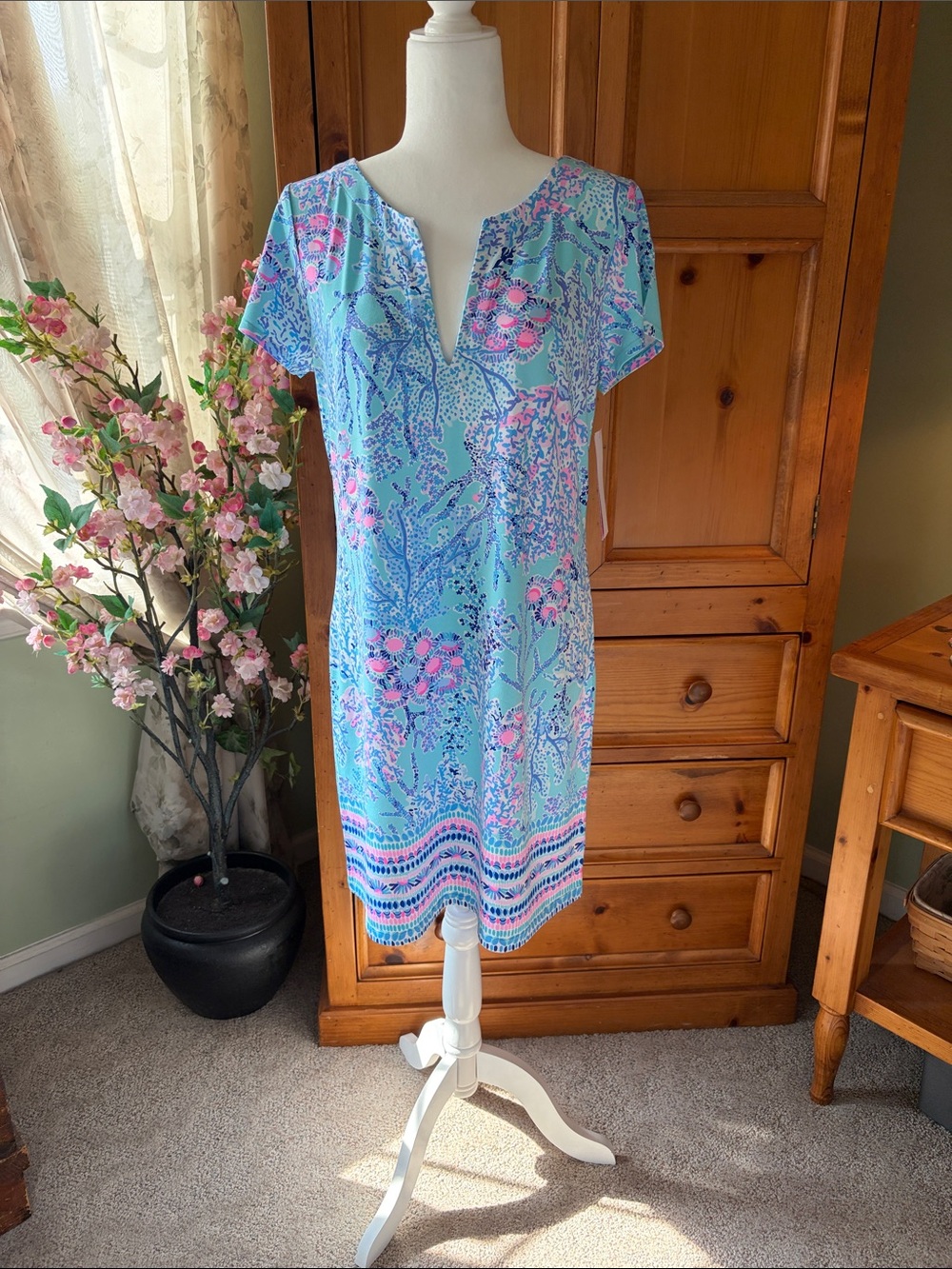 Lilly Pulitzer Sophiletta Shift Dress in Blue Ibiza